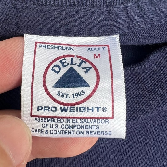 NEW VTG 2001 Brooks & Dunn Neon Circus Wild West Show Tour Tshirt Sz M Navy Blue - Picture 6 of 7